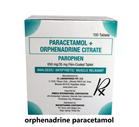 orphenadrine paracetamol